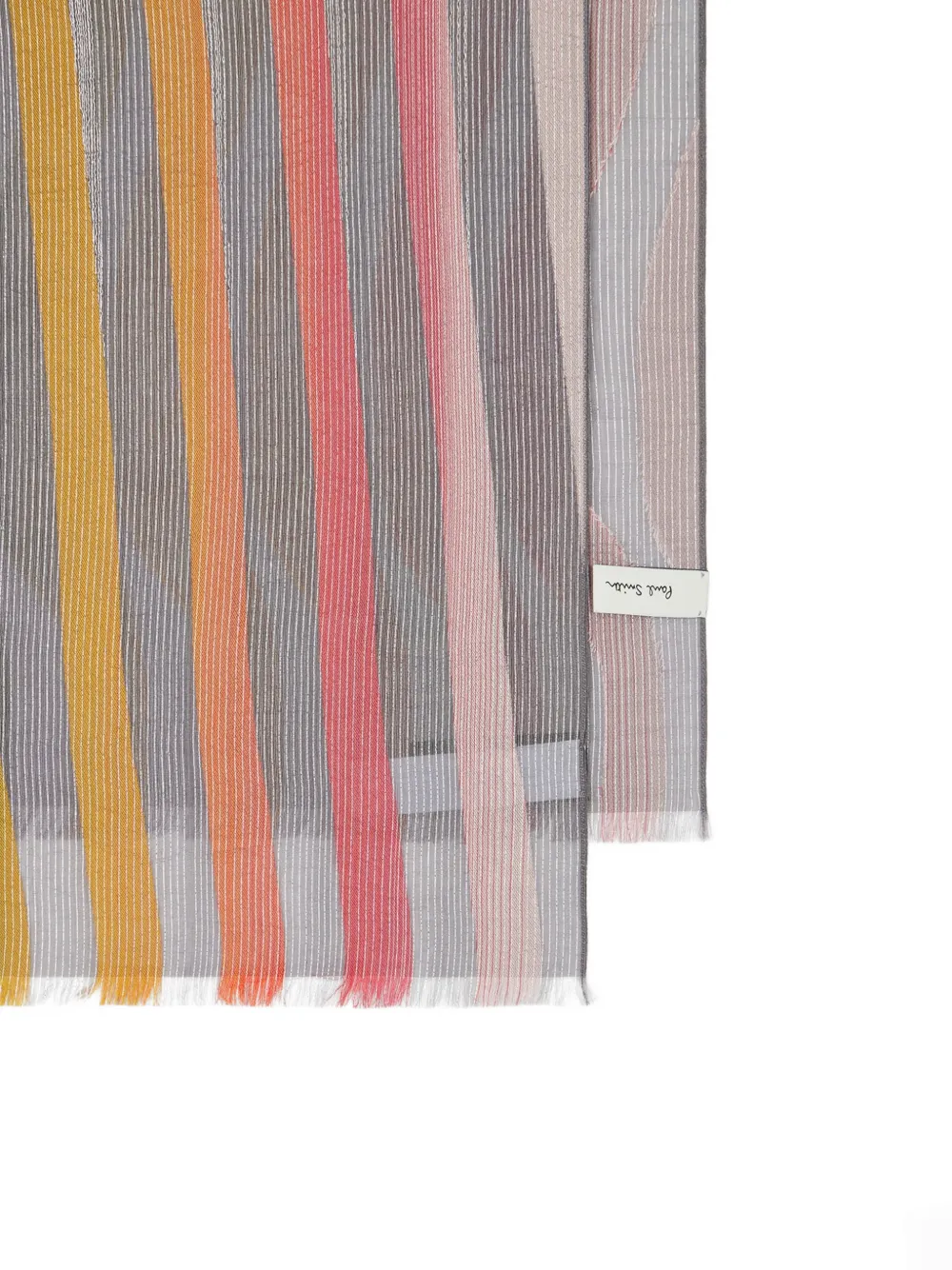  Paul Smith Bufanda Swirl A Rayas - Gris 