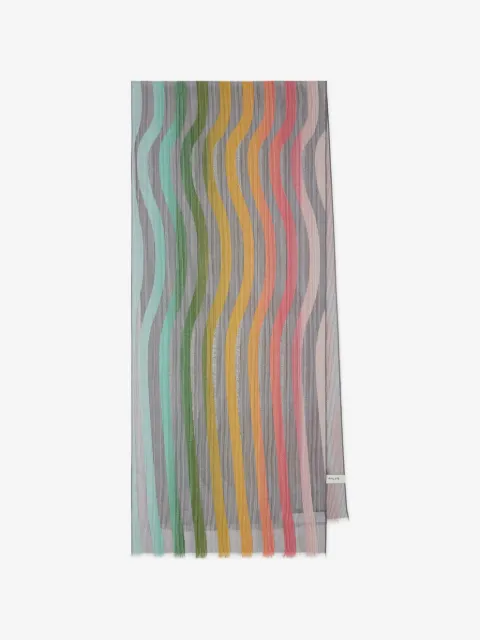 Paul Smith Swirl striped scarf