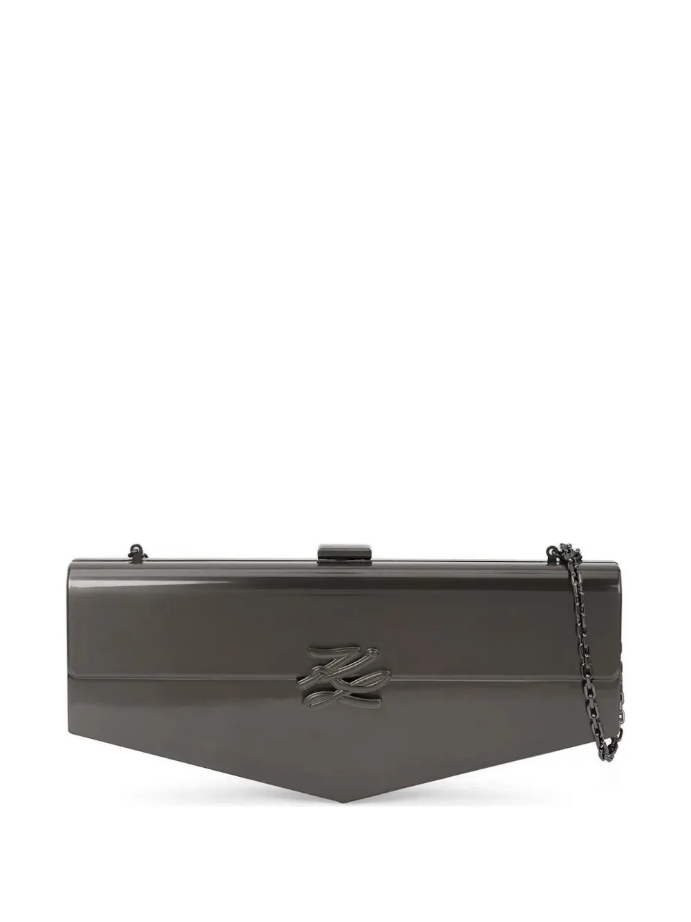 Karl Lagerfeld KL Studio Autograph clutch bag - Grigio