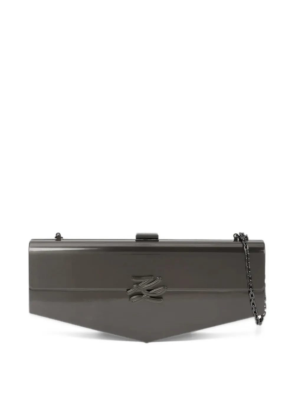 Karl Lagerfeld KL Studio Autograph clutch bag - Grigio