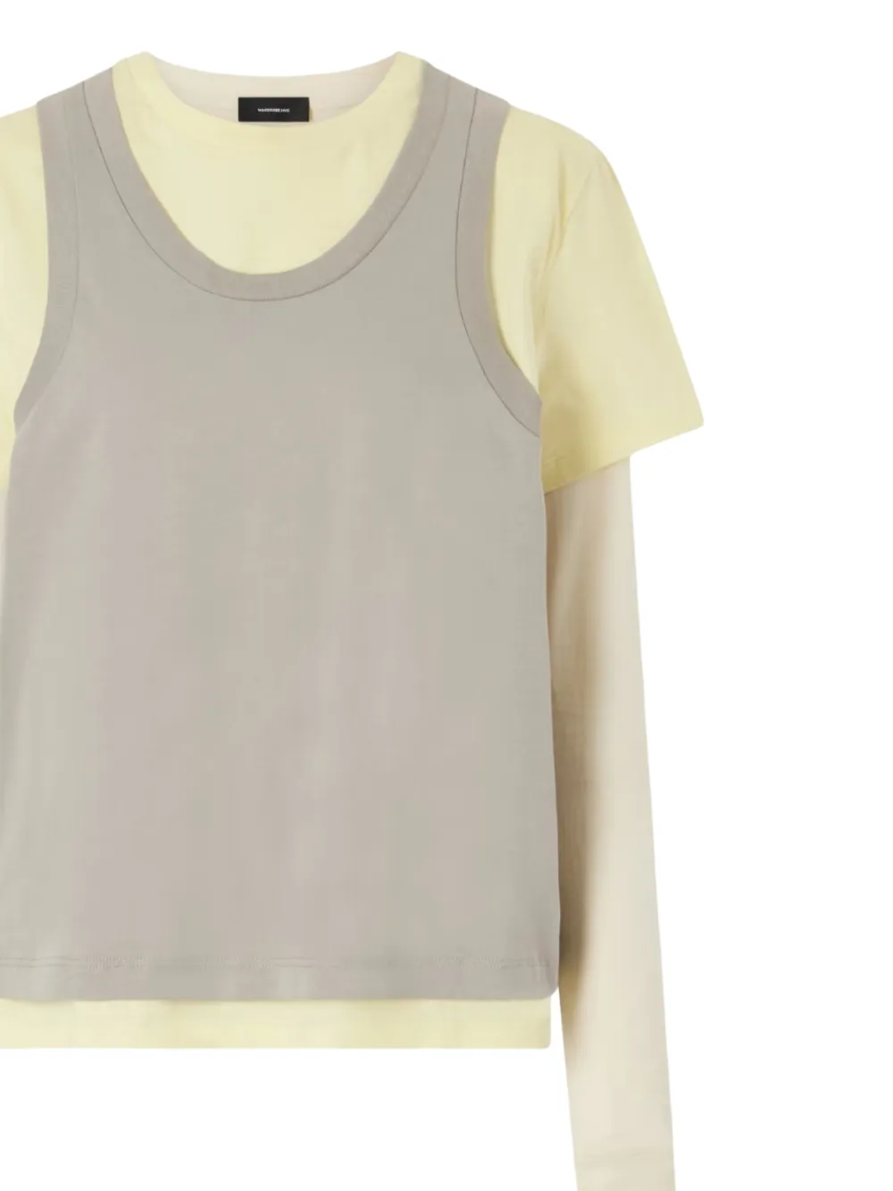 WARDROBE.NYC Gelaagde mini-jurk Beige
