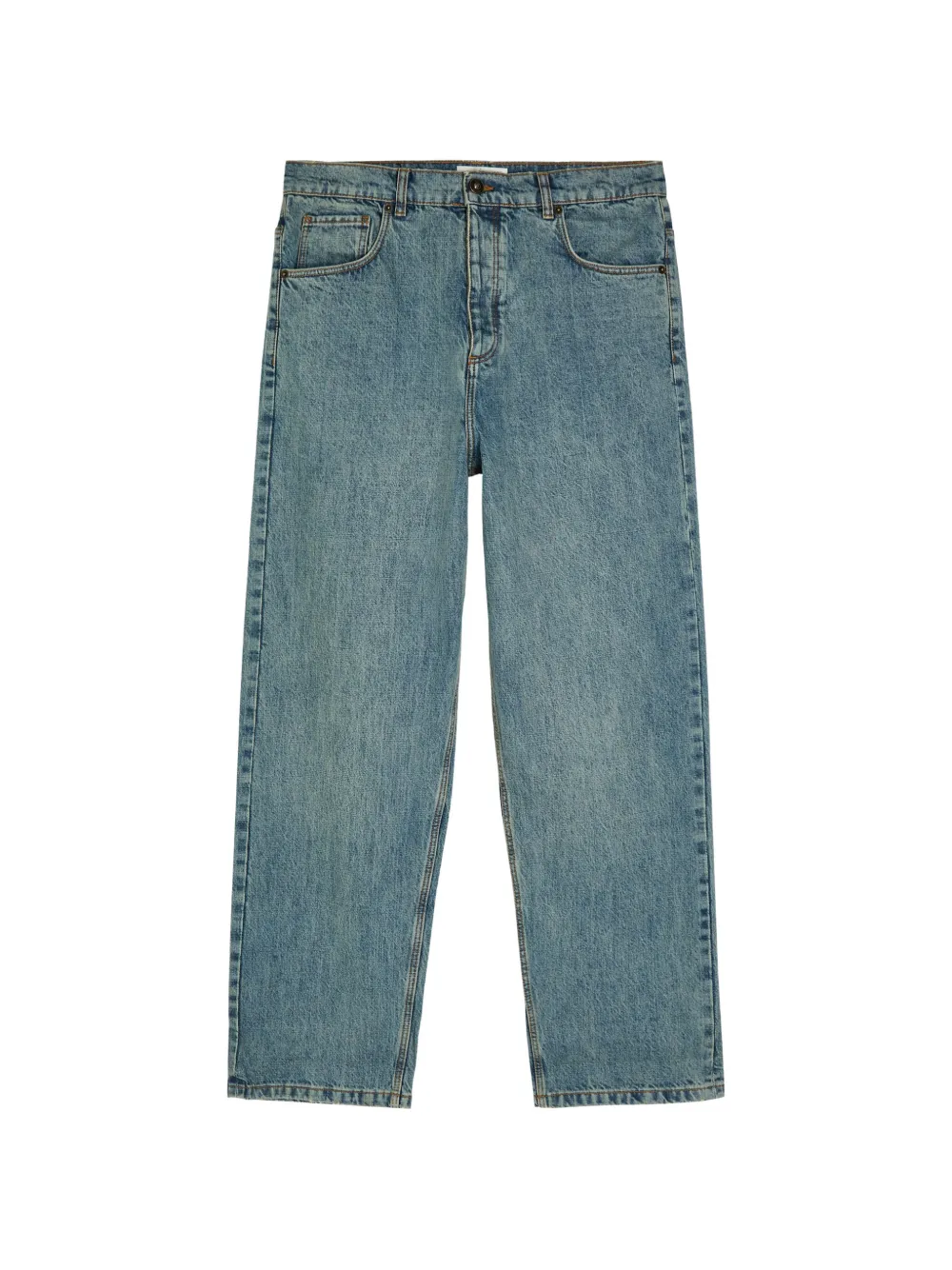 Wax London logo-patch jeans - Blau
