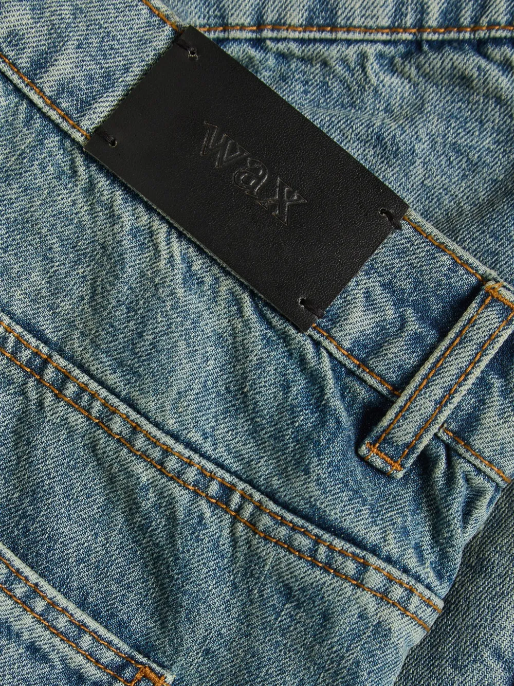  Wax London Logo-patch Jeans - Blue 
