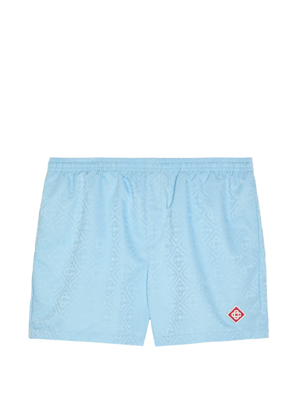 Casablanca monogram-jacquard swim shorts - Blu