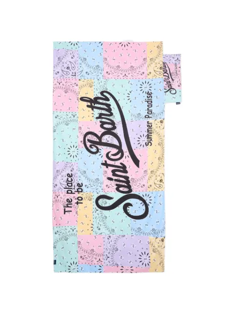 MC2 Saint Barth Kids Aidan bandana-patchwork beach towel