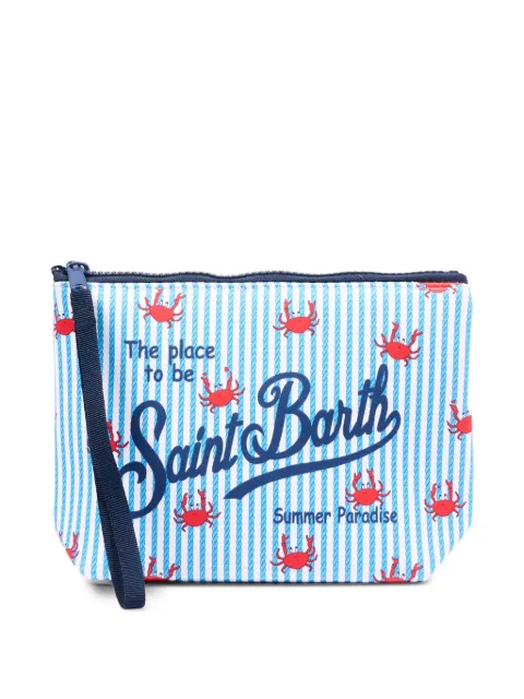 MC2 Saint Barth Kids striped crab print pouch