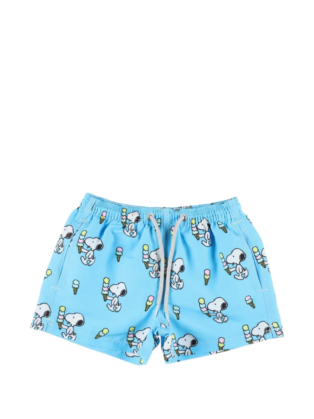 MC2 Saint Barth Kids Jean snoopy-print beach shorts - Blu