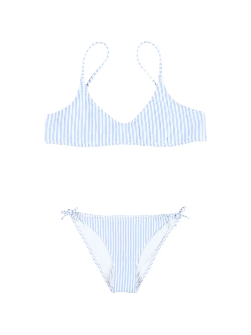 MC2 Saint Barth Kids Panola striped bikini - Blu