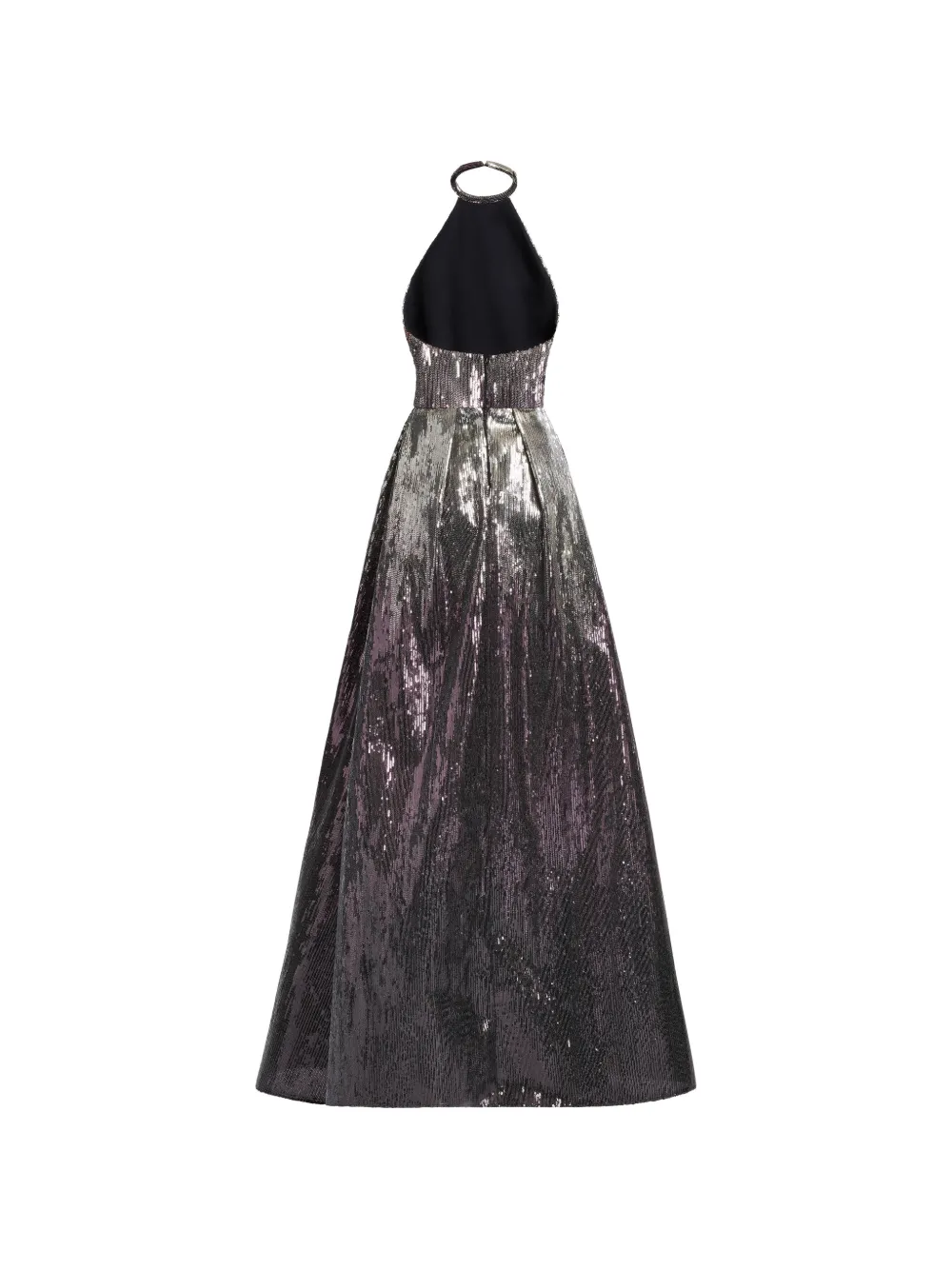 Elie Saab Avondjurk met halternek en pailletten Zilver