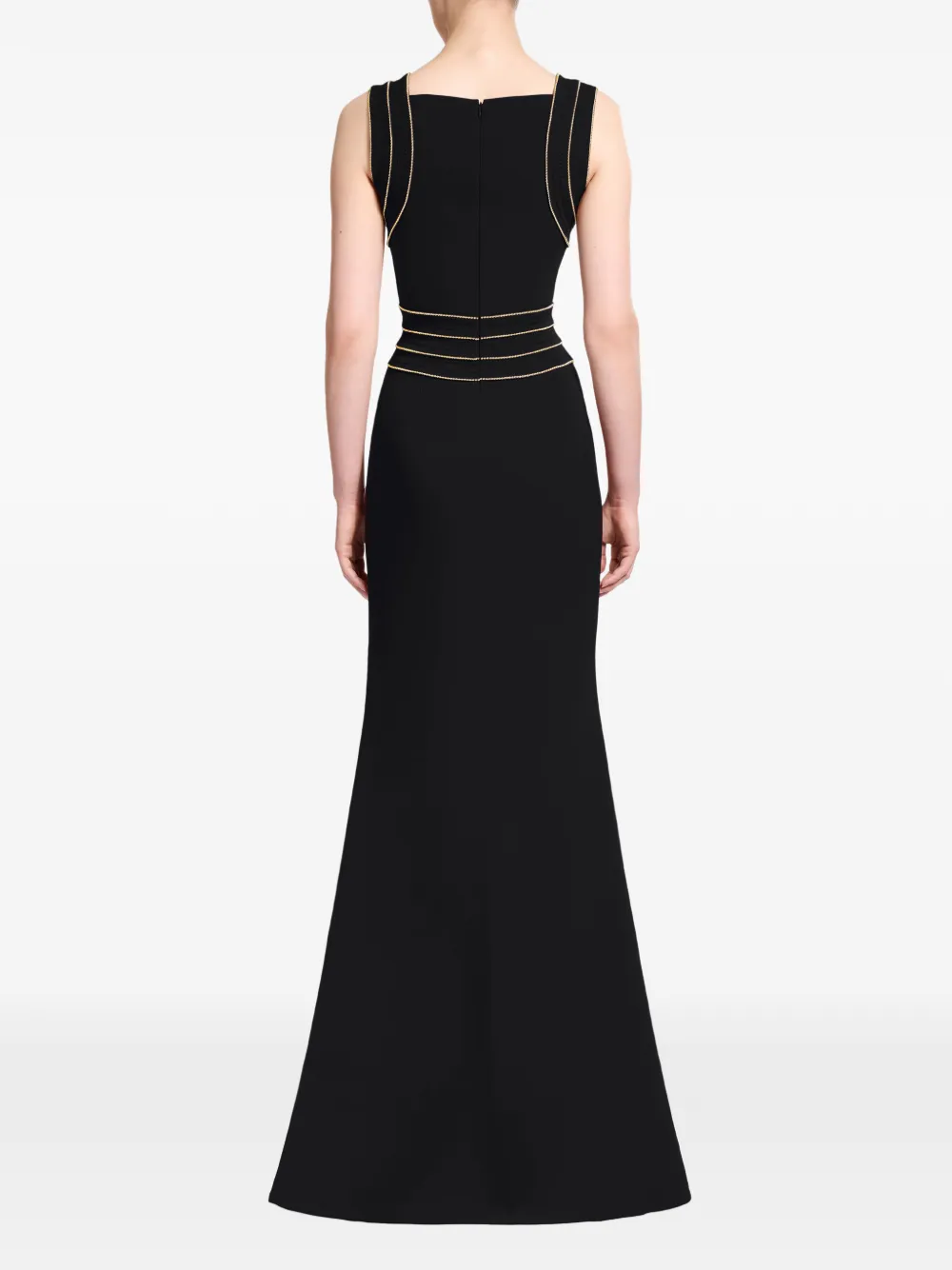 Elie Saab Cady jurk met verfraaide afwerking Zwart