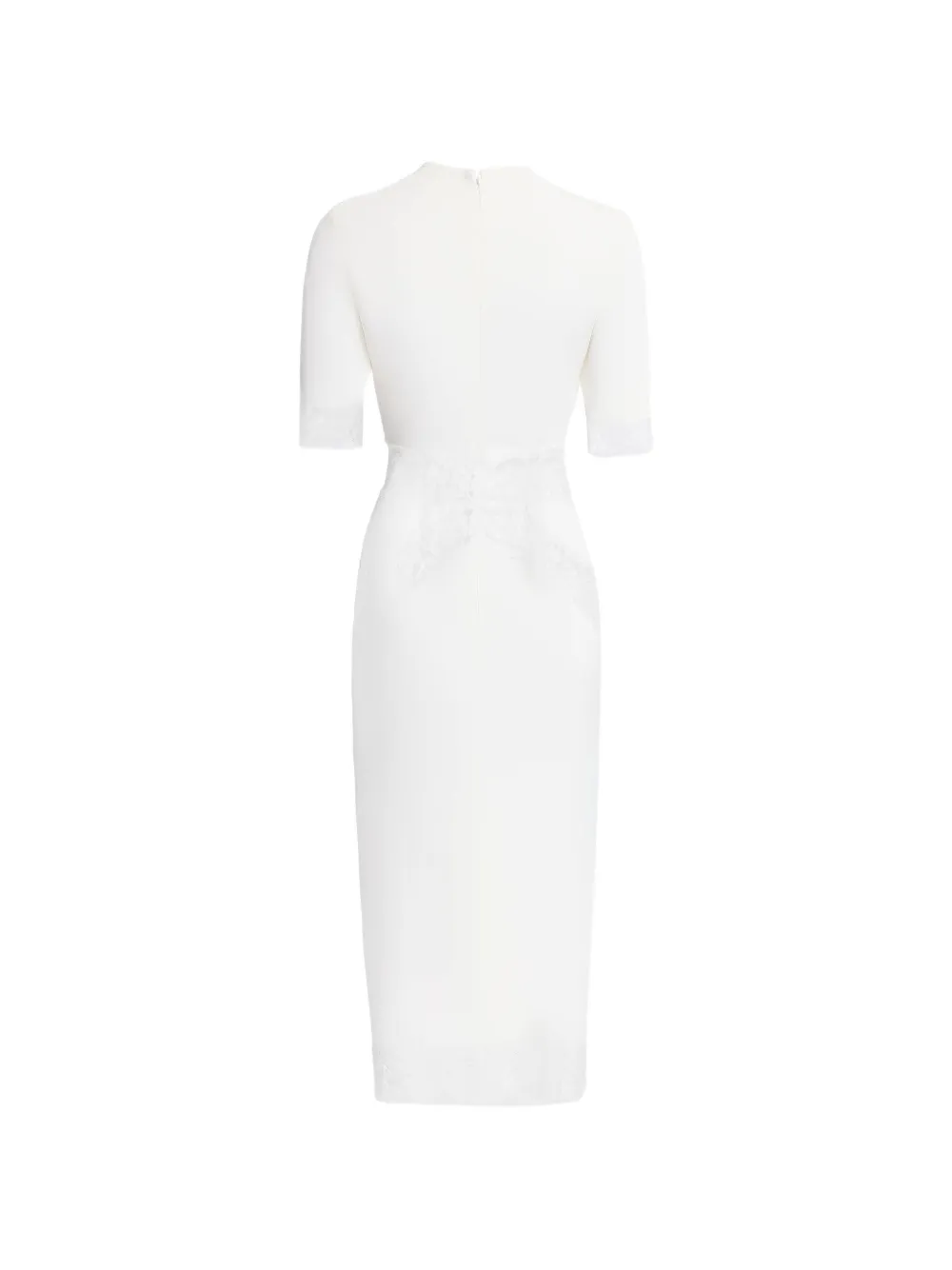 Elie Saab Midi-jurk met kant Wit
