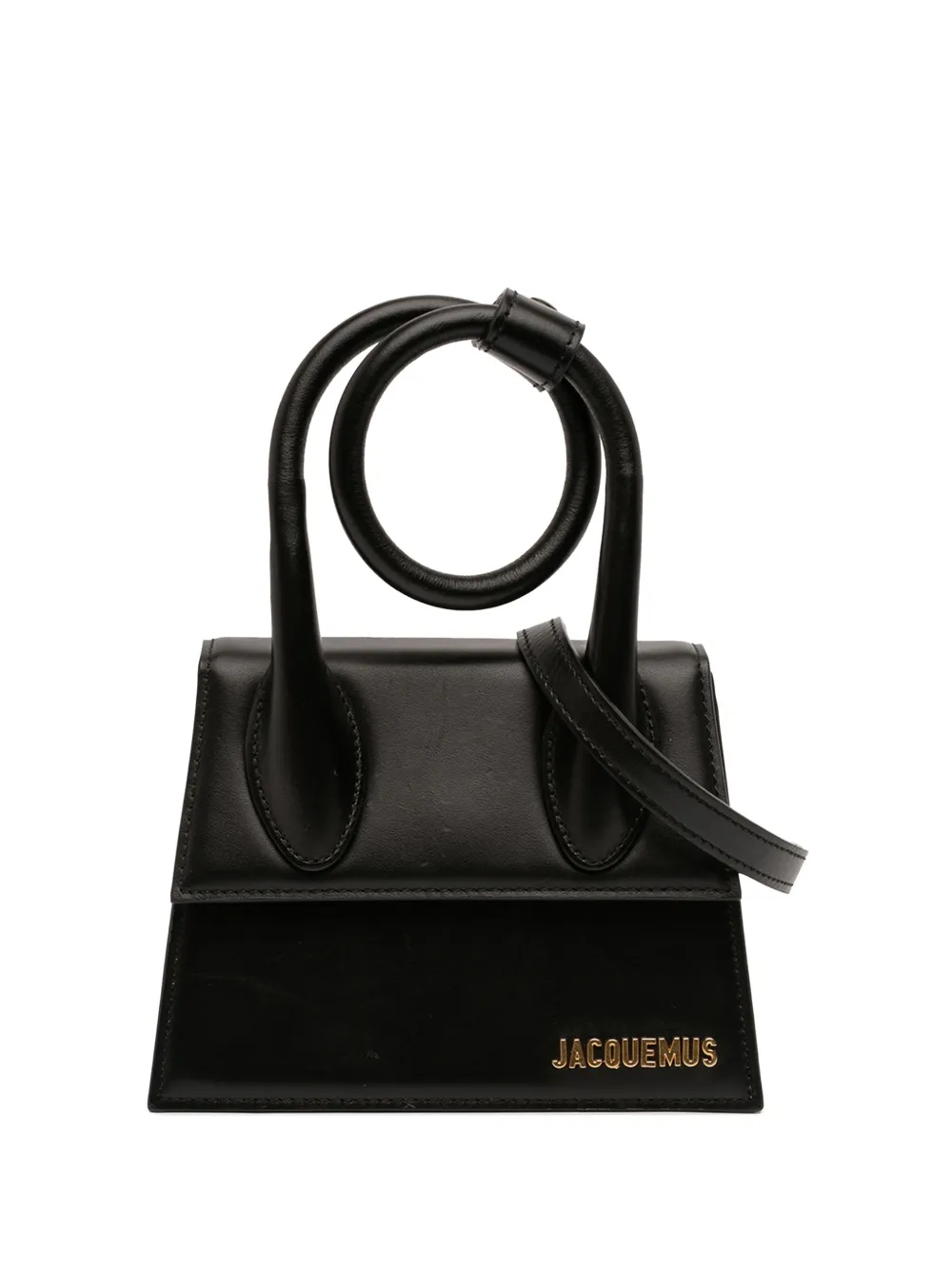 Jacquemus Pre-Owned 2000-2025 Leather Le Chiquito Noeud satchel - Nero
