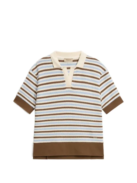 Woolrich تيشيرت مخطط بتأثير كروشيه