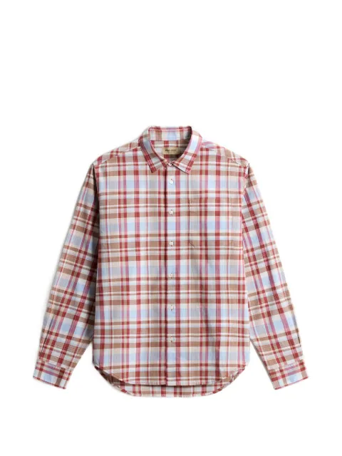 Woolrich checked patch cotton shirt