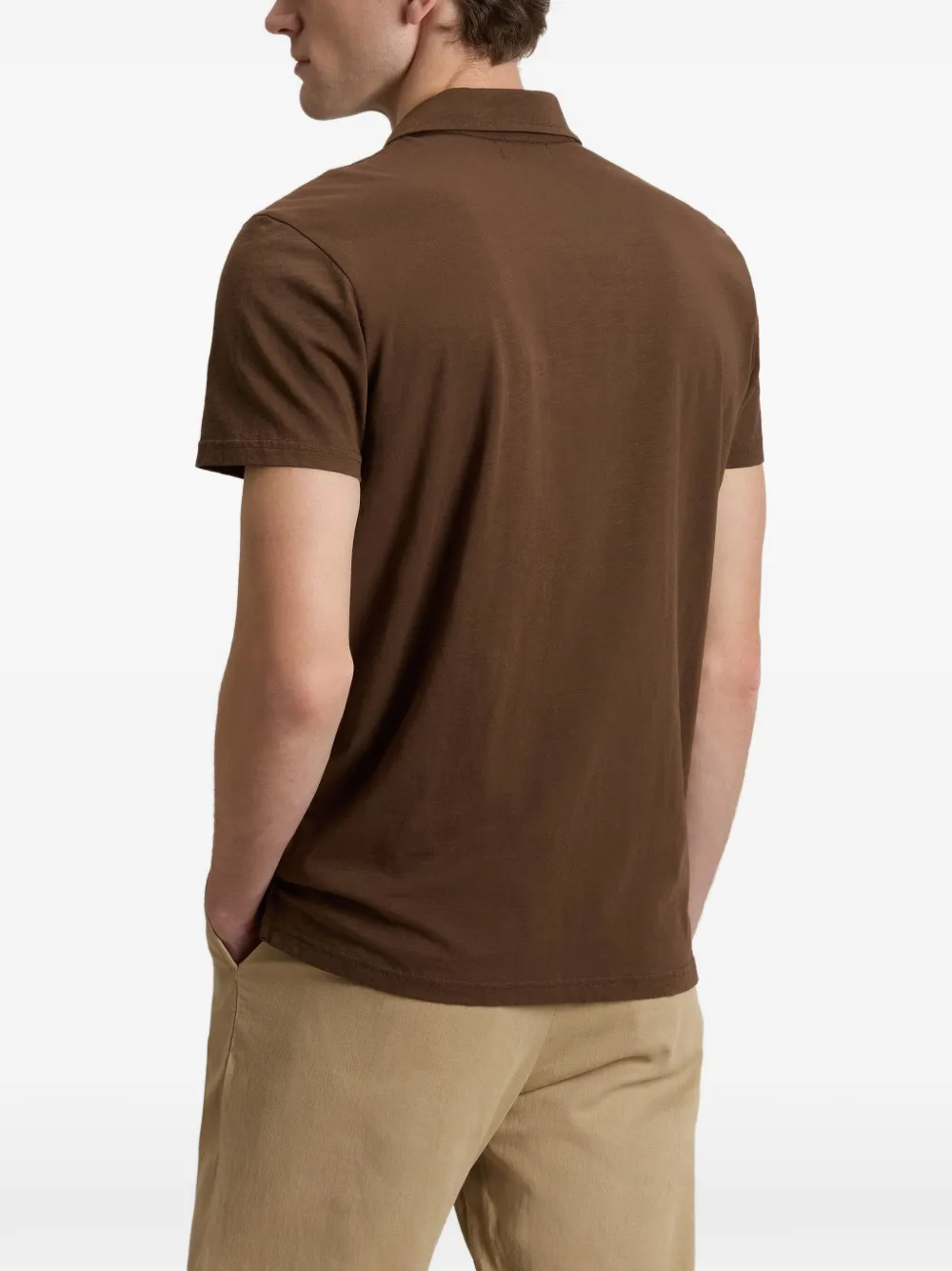 Woolrich Poloshirt met logo en zak Bruin
