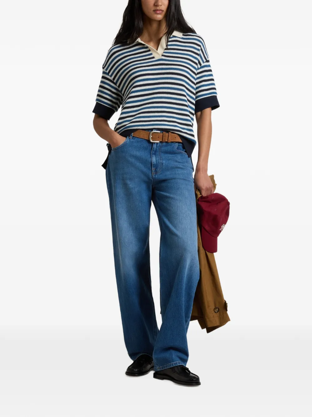  Woolrich Camiseta A Rayas - Azul 