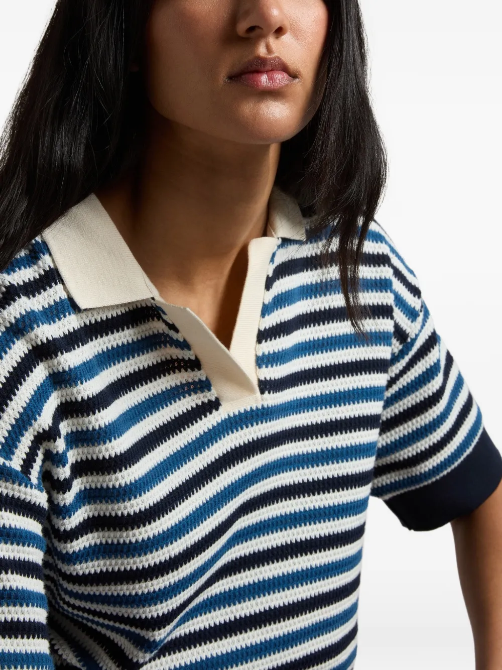 Woolrich Gestreept T-shirt Blauw