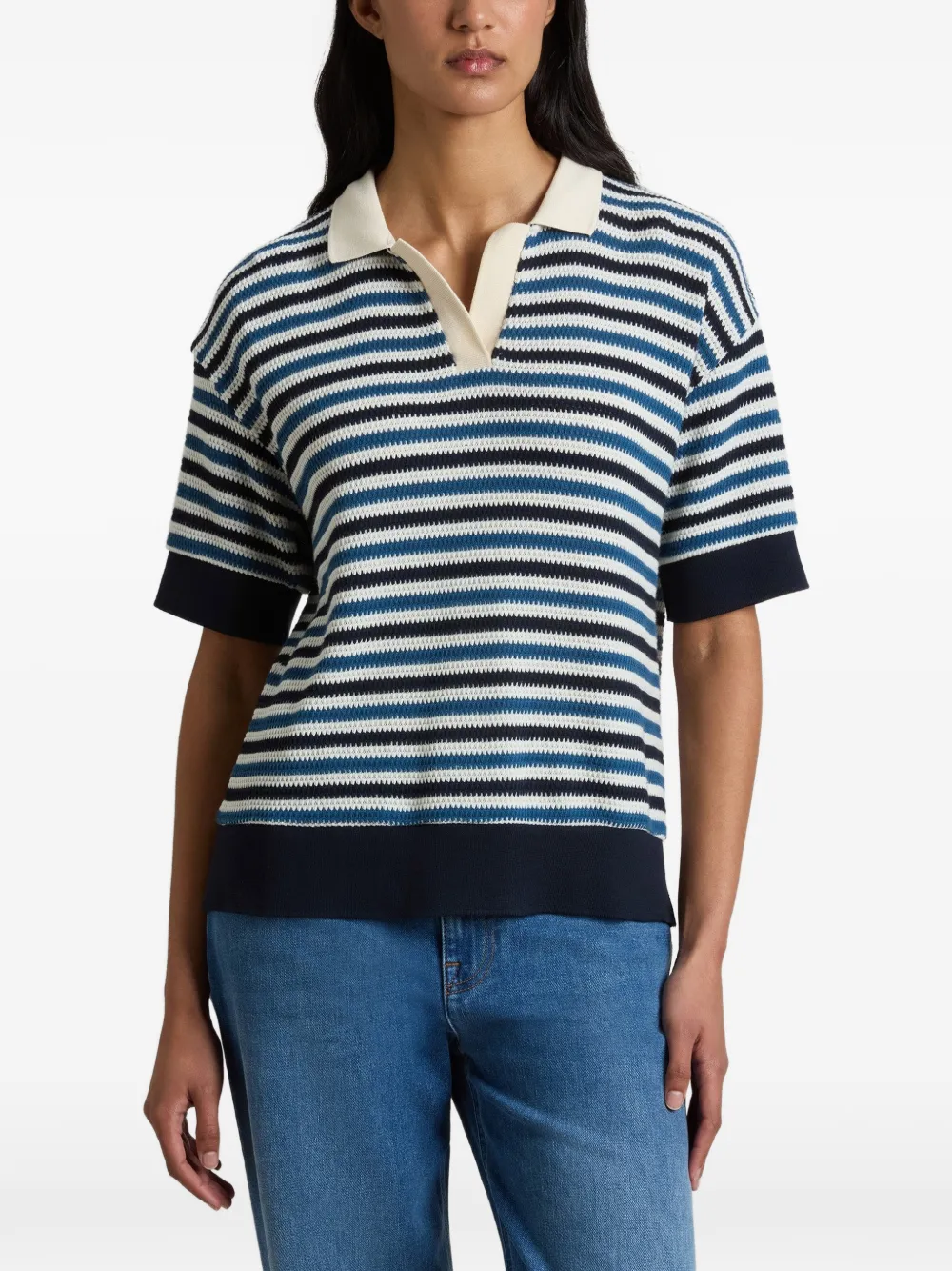  Woolrich Camiseta A Rayas - Azul 