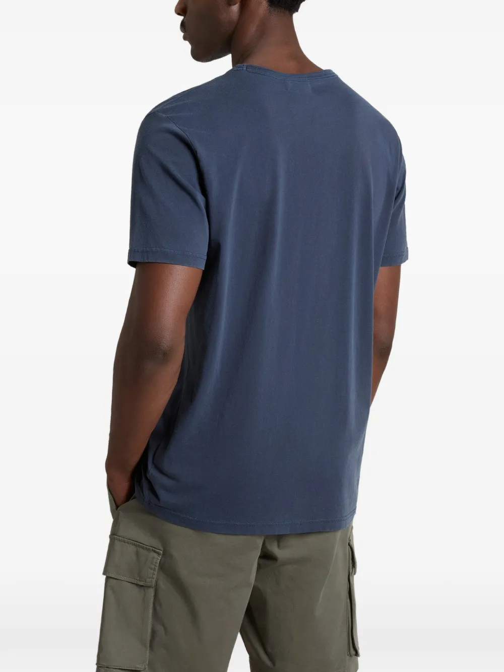 Woolrich T-shirt met print en korte mouwen Blauw