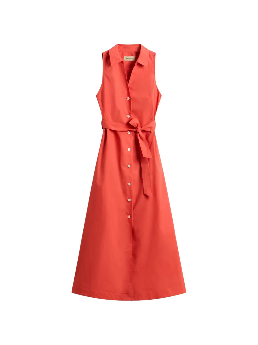 Woolrich belted shirt dress - Arancione