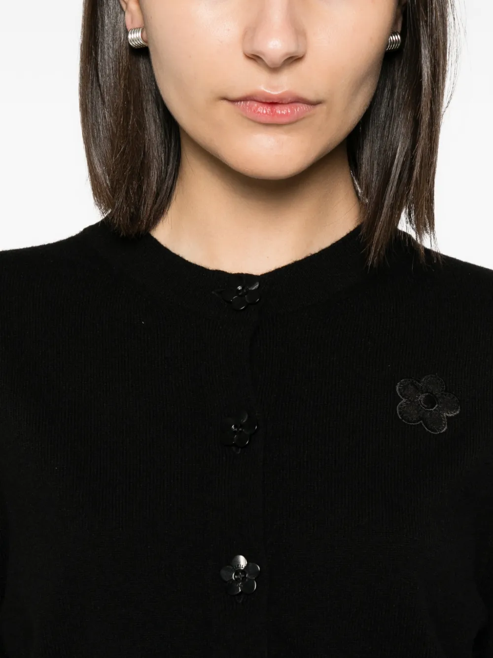 Cecilie Bahnsen CBDUA vest met lange mouwen Zwart