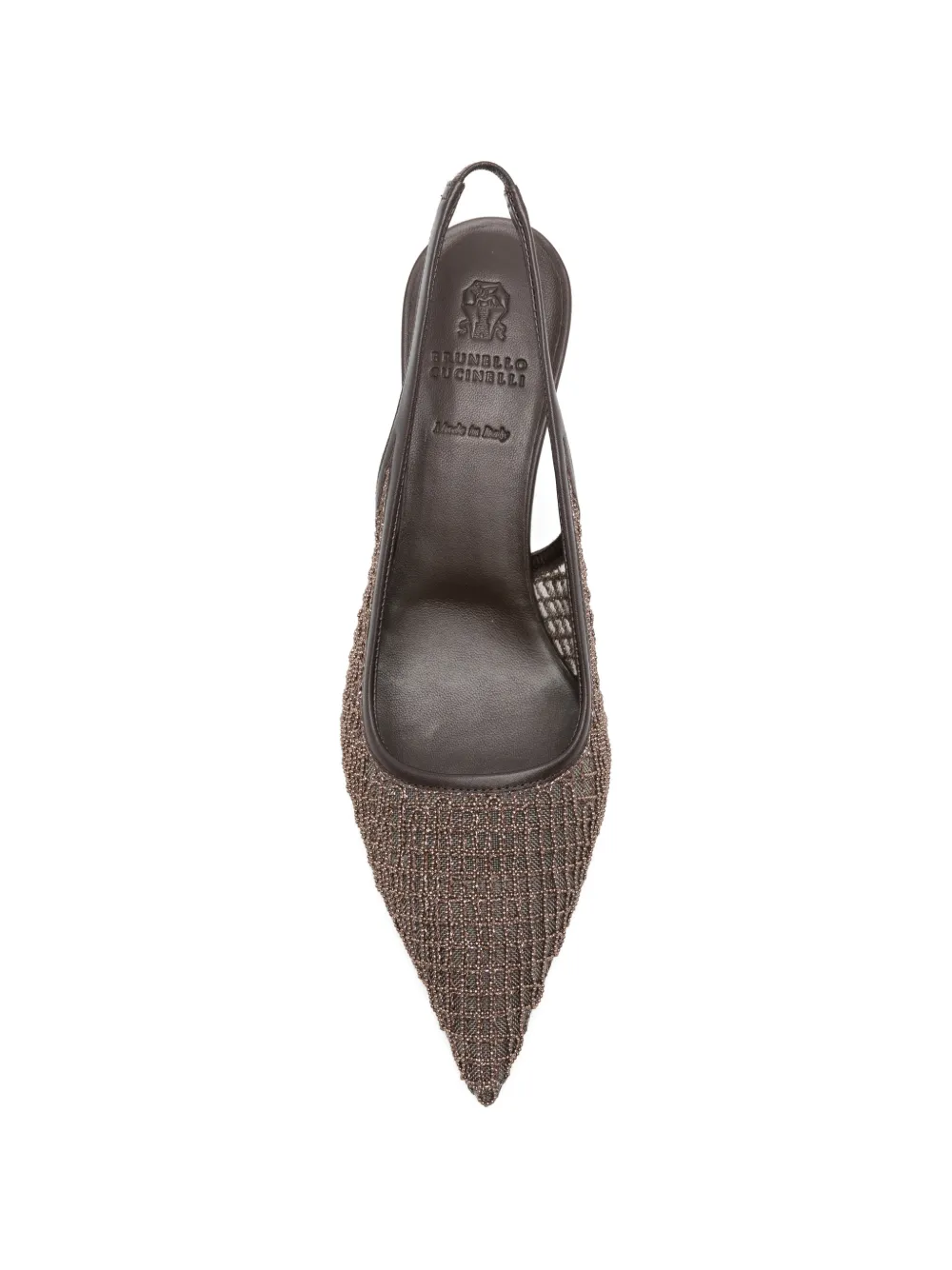 Brunello Cucinelli Monili-embellished pumps Bruin