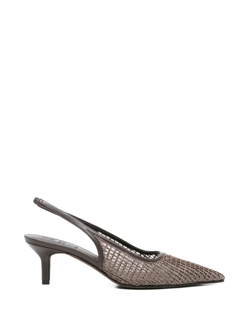 Brunello Cucinelli Monili-embellished pumps Bruin