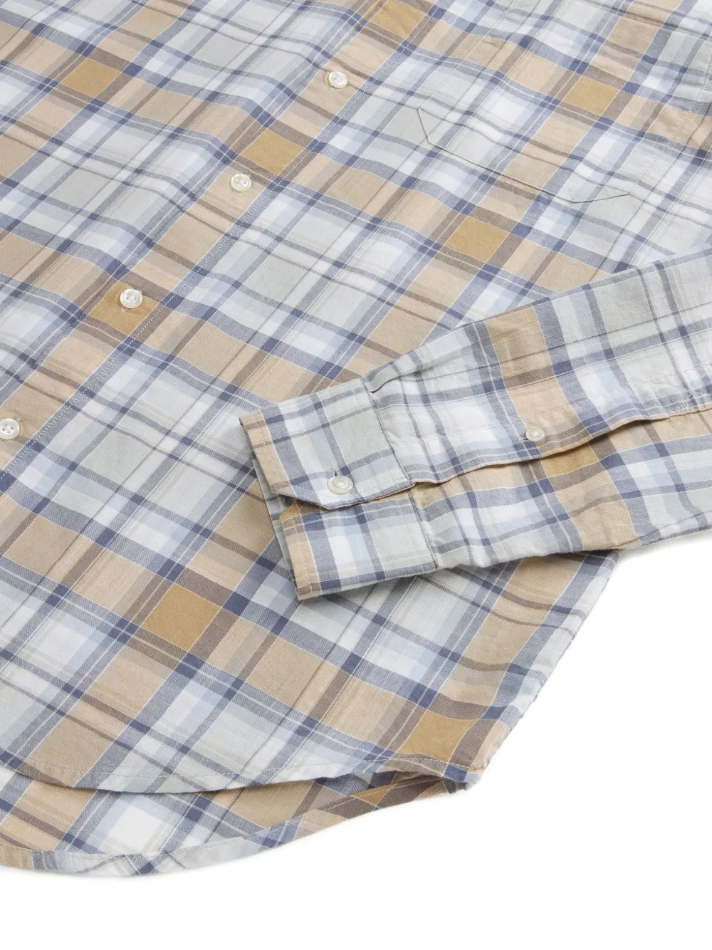 Woolrich Warren geruit overhemd Beige