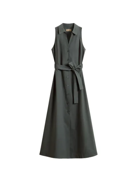 Woolrich button belted midi dress