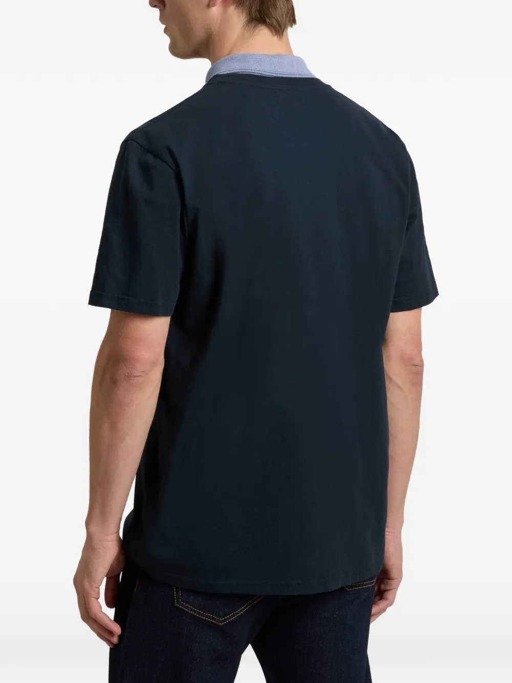 Woolrich T-shirt met logo aan de voorkant Blauw