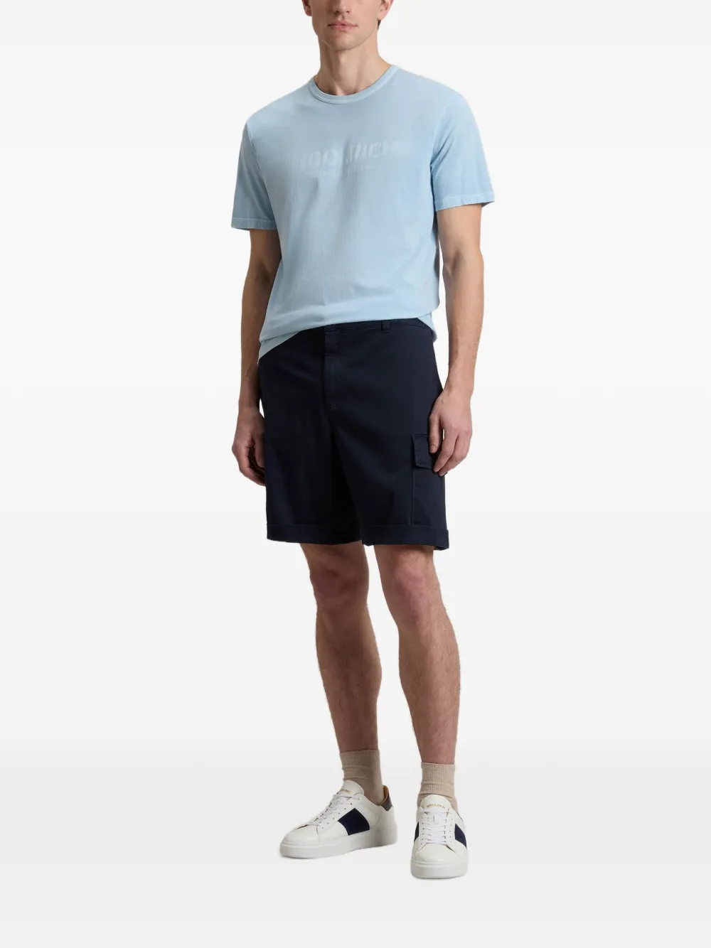 Woolrich T-shirt met geverfde print Blauw