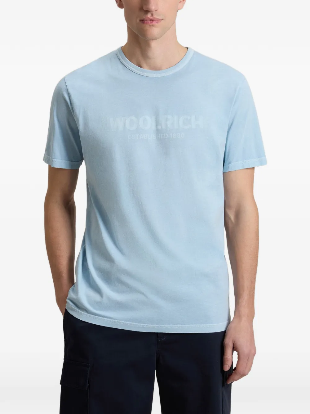 Woolrich T-shirt met geverfde print Blauw