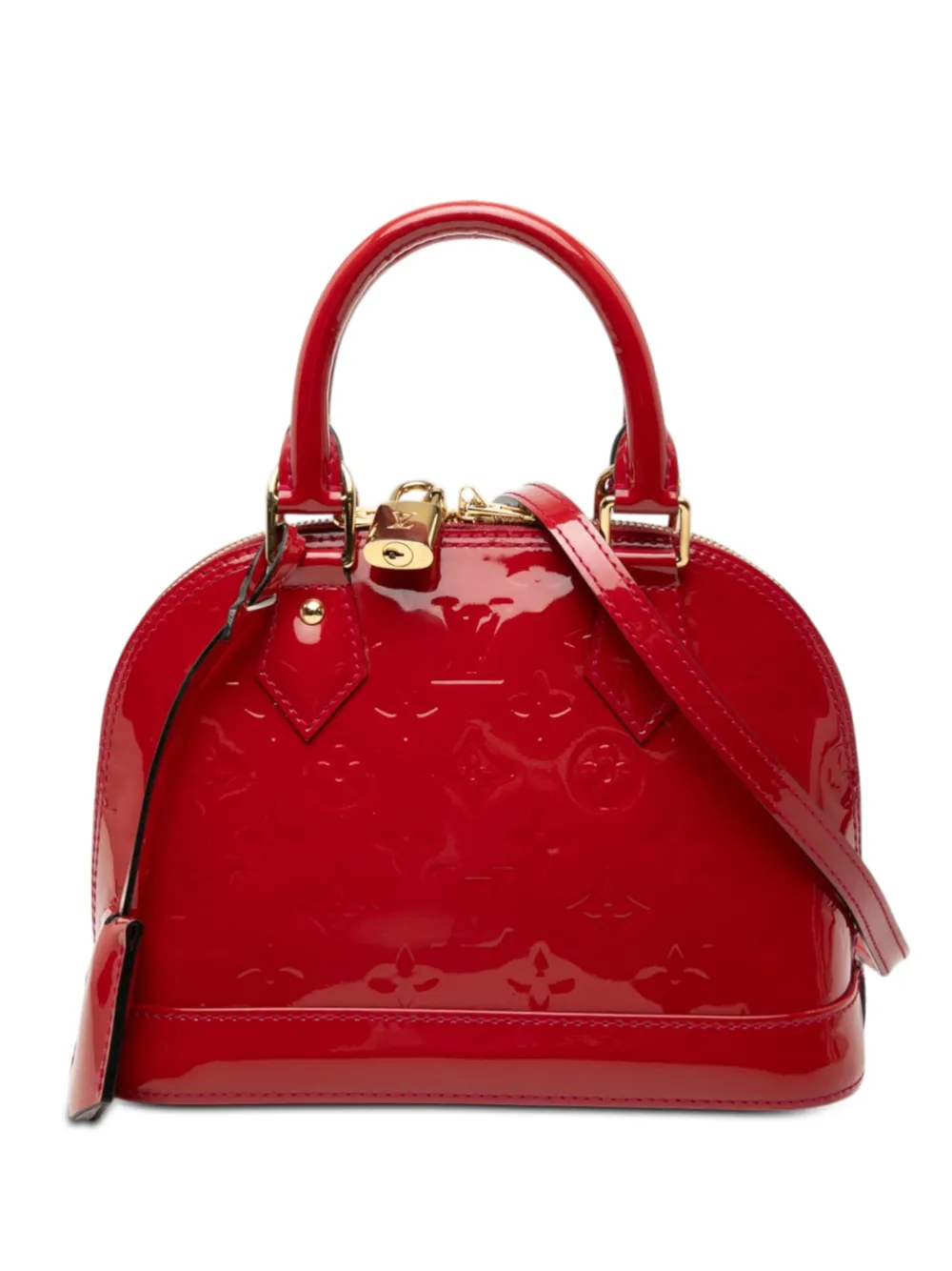 Louis Vuitton Pre-Owned 2013 Monogram Vernis Alma BB satchel - Rosso