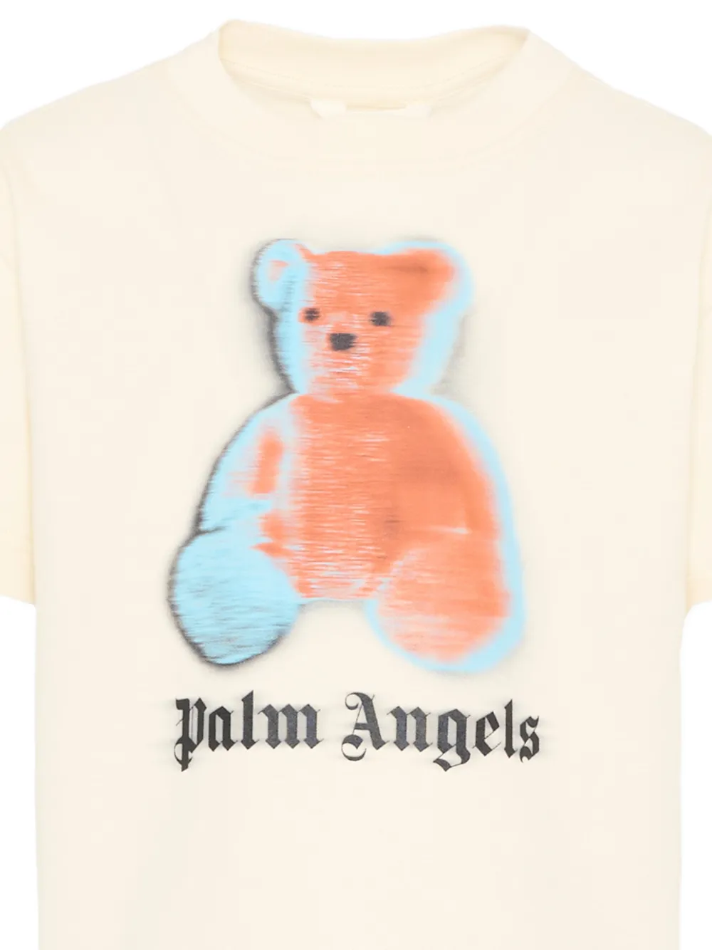 Palm Angels Kids T-shirt met teddybeerprint Beige