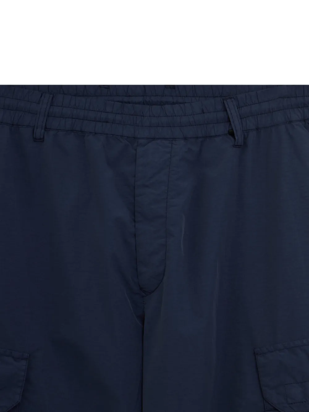 C.P. Company Broek met zak en lens detail Blauw