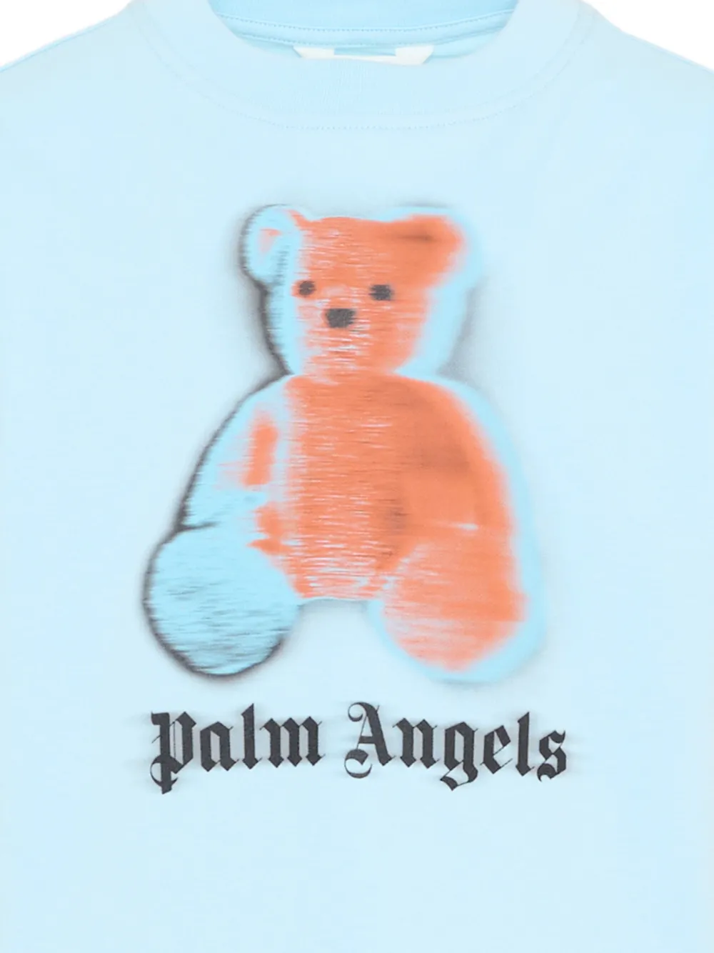 Palm Angels Kids T-shirt met teddybeerprint Blauw