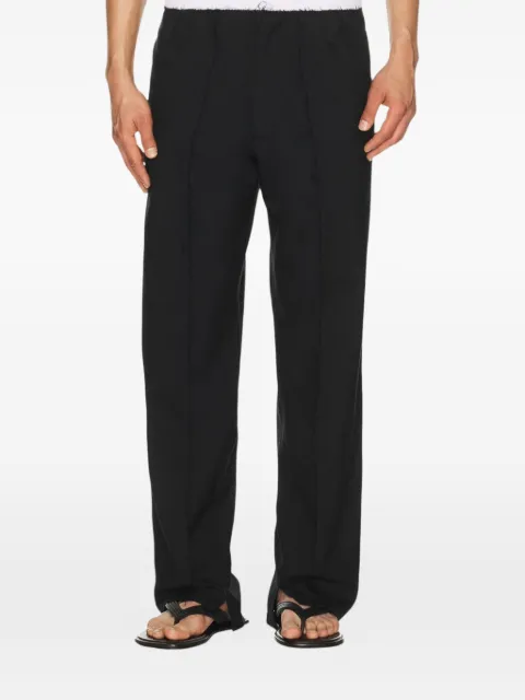 Spencer Badu frayed-edge panelled trousers