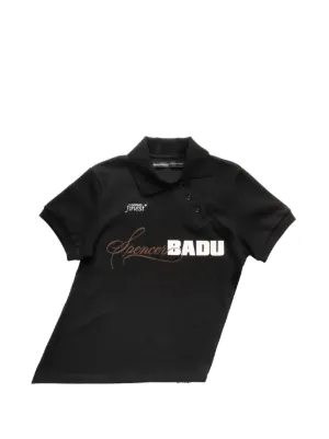 Supreme twill-appliqué Polo Shirt | Black | FARFETCH SG