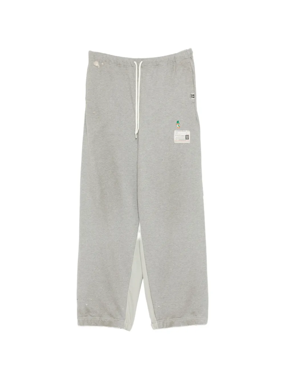 Maison MIHARA YASUHIRO layered-hem track pants - Grigio