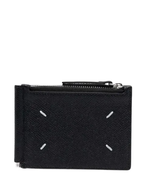 Maison Margiela grainy-leather zip wallet