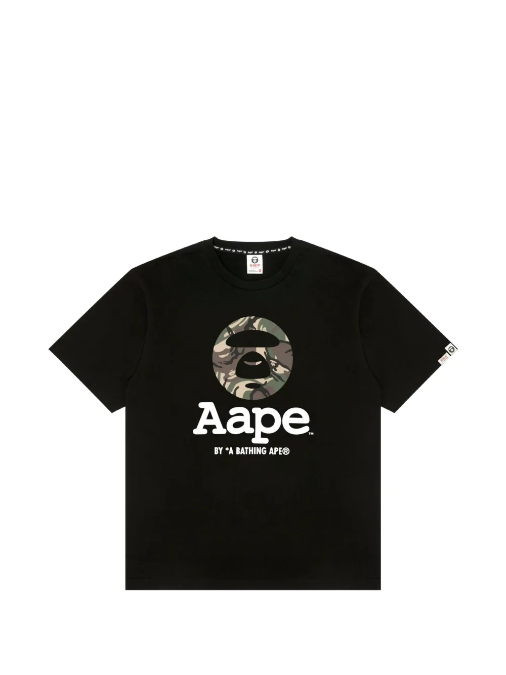 AAPE BY *A BATHING APE® T-shirt con logo - Nero