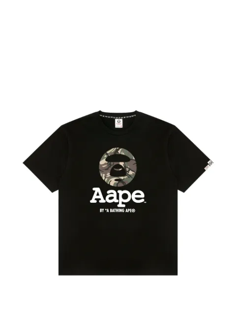 AAPE BY *A BATHING APE® t-shirt à logo camouflage