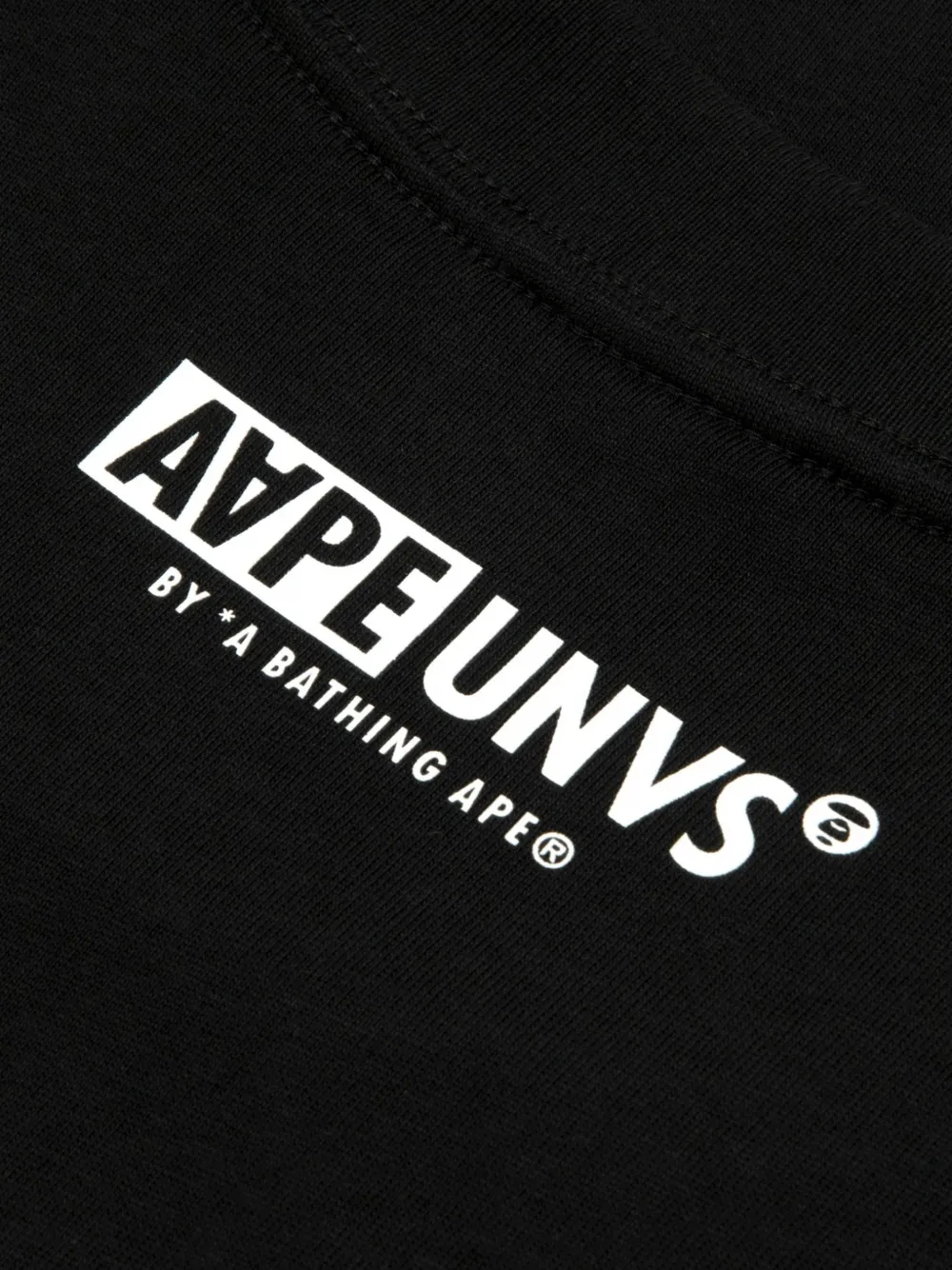 AAPE BY *A BATHING APE T-shirt met camo-logo Zwart