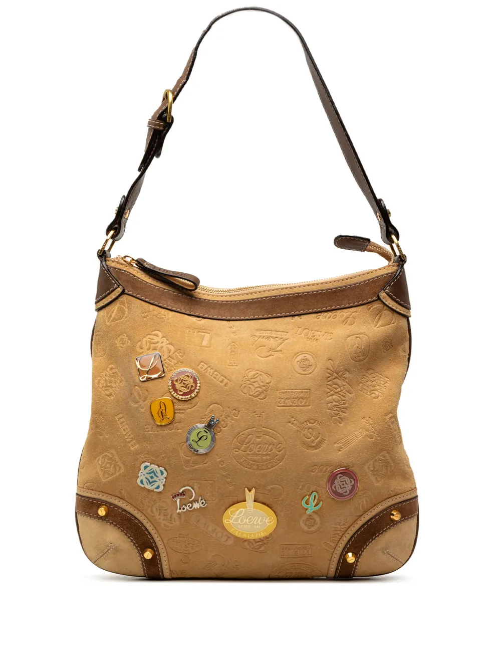 Loewe Pre-Owned 2006 Suede Fiel A La Piel shoulder bag - Marrone