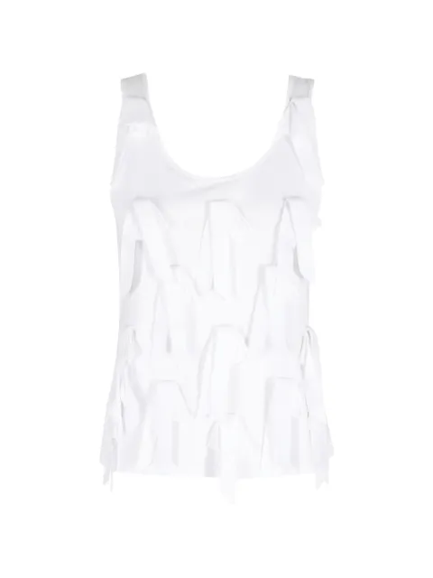 Isabelle Blanche bow-embellished sleeveless top