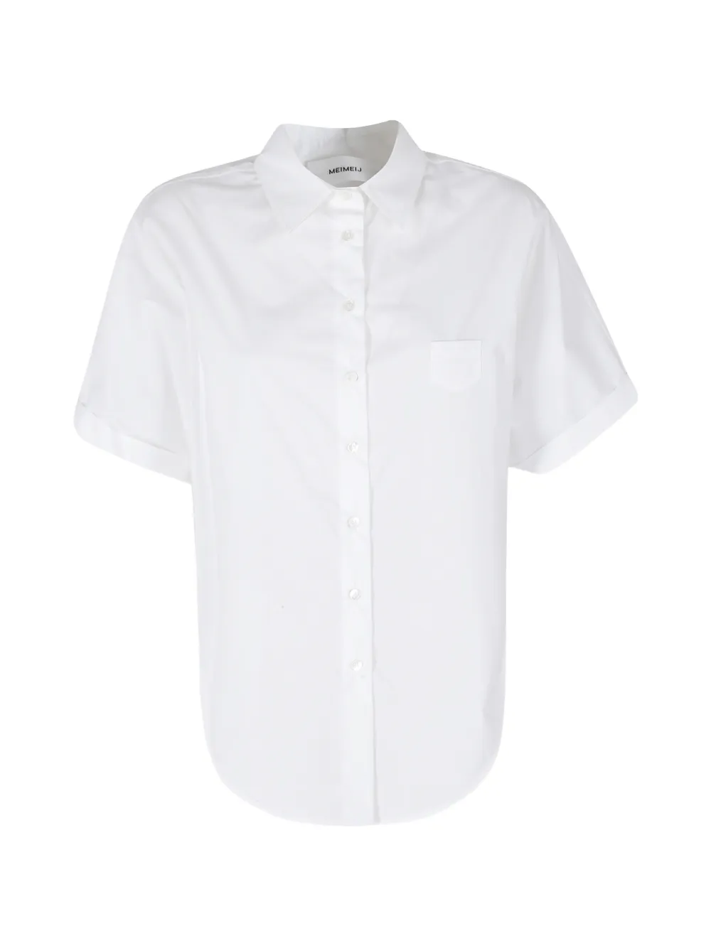 MeimeiJ short-sleeve chest-pocket shirt - Bianco