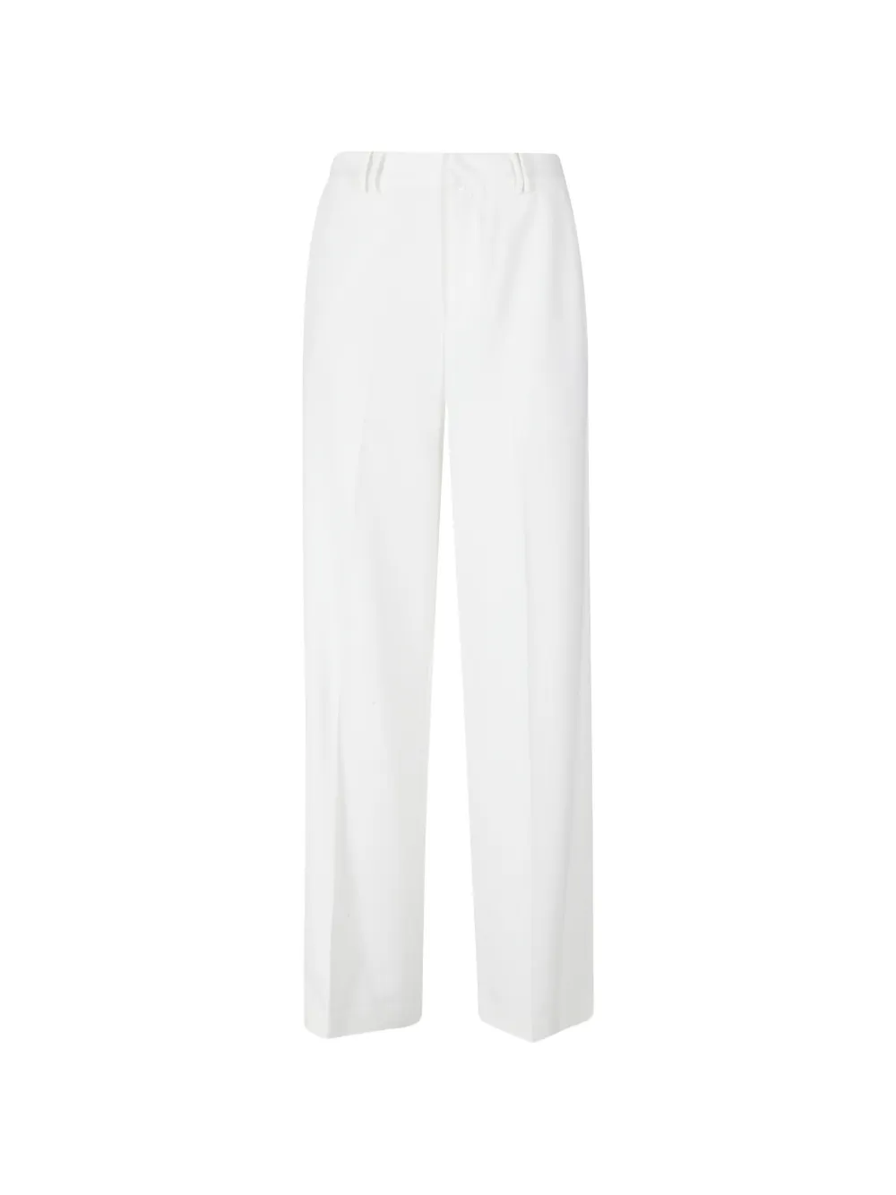 Isabelle Blanche pressed-crease tailored trousers - Bianco