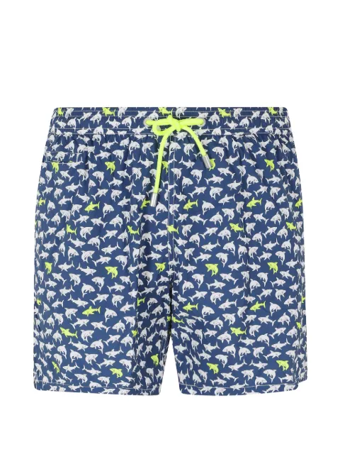MC2 Saint Barth bañador Lighting Micro con estampado de tiburones