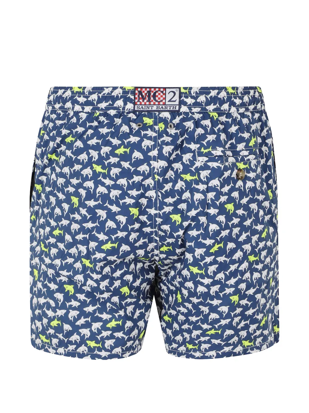 MC2 Saint Barth Zwembroek met haaiprint Blauw