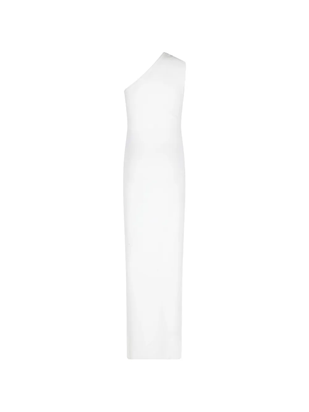 Elisabetta Franchi Red Carpet asymmetrische maxi-juek verfraaid met kristallen Wit